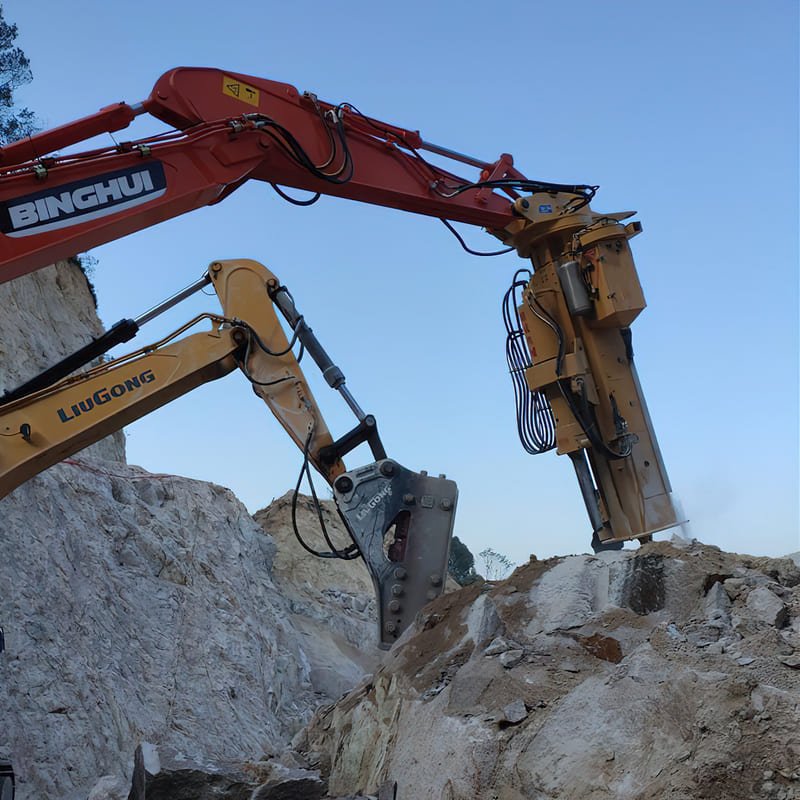 Integrated drilling and splitting machine advantage