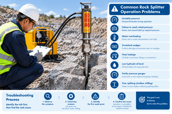 common splitter operation problems troubleshooting checklist